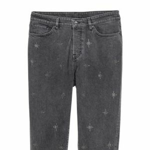 H&M Studded Gray Jeans
